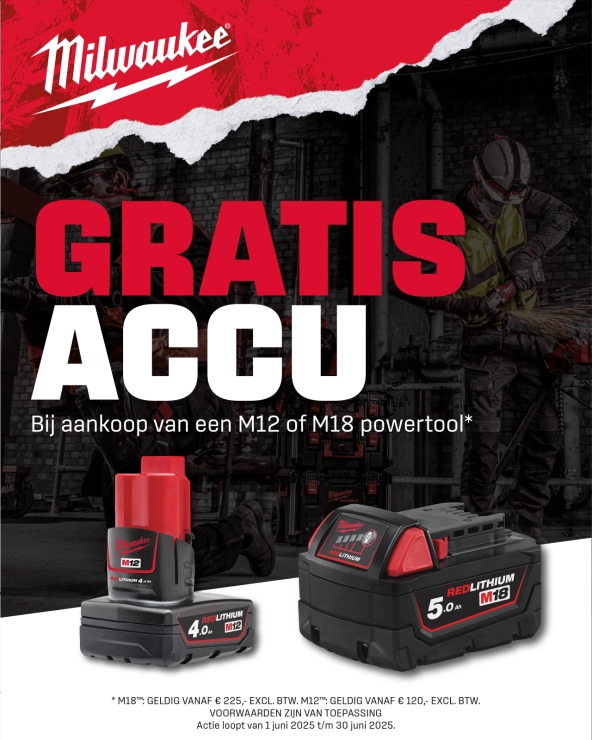 Milwaukee Accu Actie